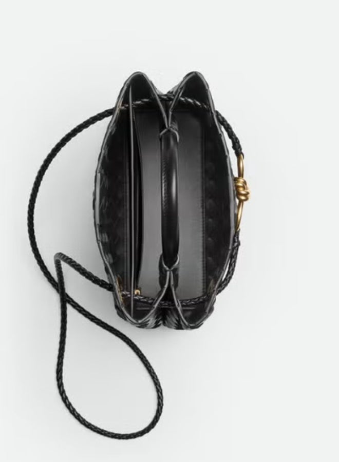 BOTTEGA VENETA Andiamo Top handle bag leather bag with signature knot detail and sliding cross-body strap. - Image 3